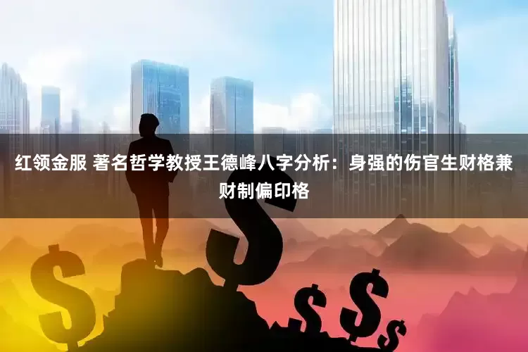 红领金服 著名哲学教授王德峰八字分析：身强的伤官生财格兼财制偏印格